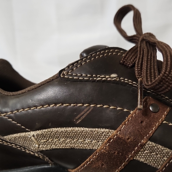 Skechers Men's Size 12 Blake Relaxed Step Brown Leather Casual Work Shoes 63385 - Picture 15 of 16